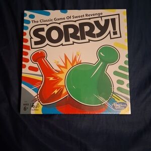 Hasbro Sorry! Game with Red and Green Pieces